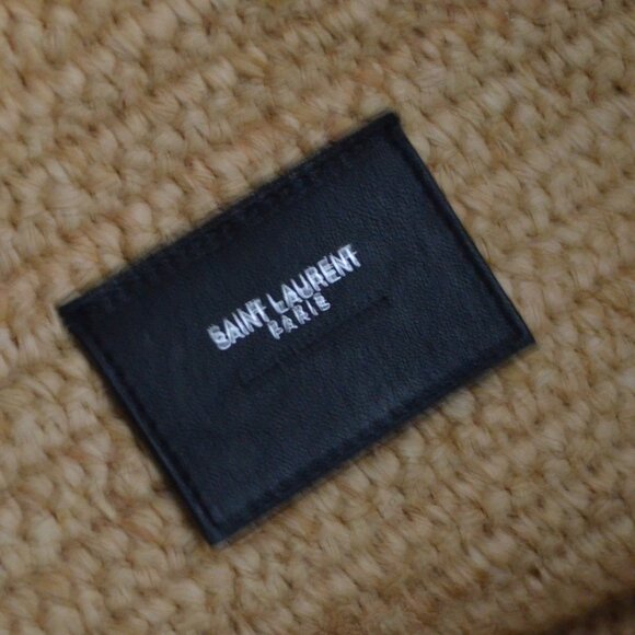 NEW NWOT $2650 Saint Laurent Rive Gauche Raffia Leather Tote Bag - Picture 9 of 11